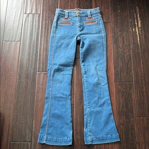 7 for All Mankind Blue Flared Women's Jeans Size 26
